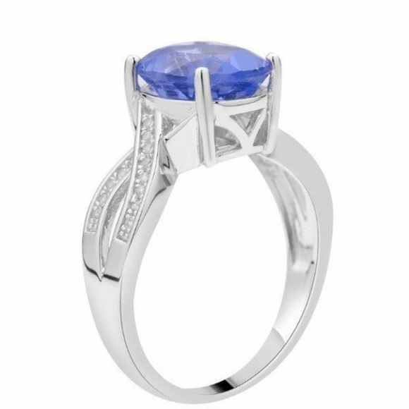 Color Change Fluorite & White Zircon in Sterling Silver Size 7! 😍 - Picture 3 of 8